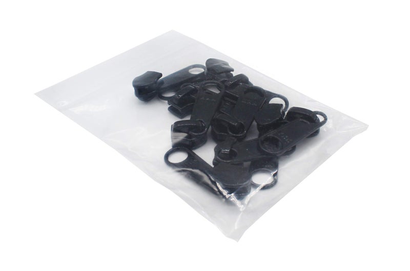 YKK #5 CN Zipper Coil Chain. Each Yard Comes with 2 Sliders. (Black, 5 Yards, 10 Black Sliders) - Image 3